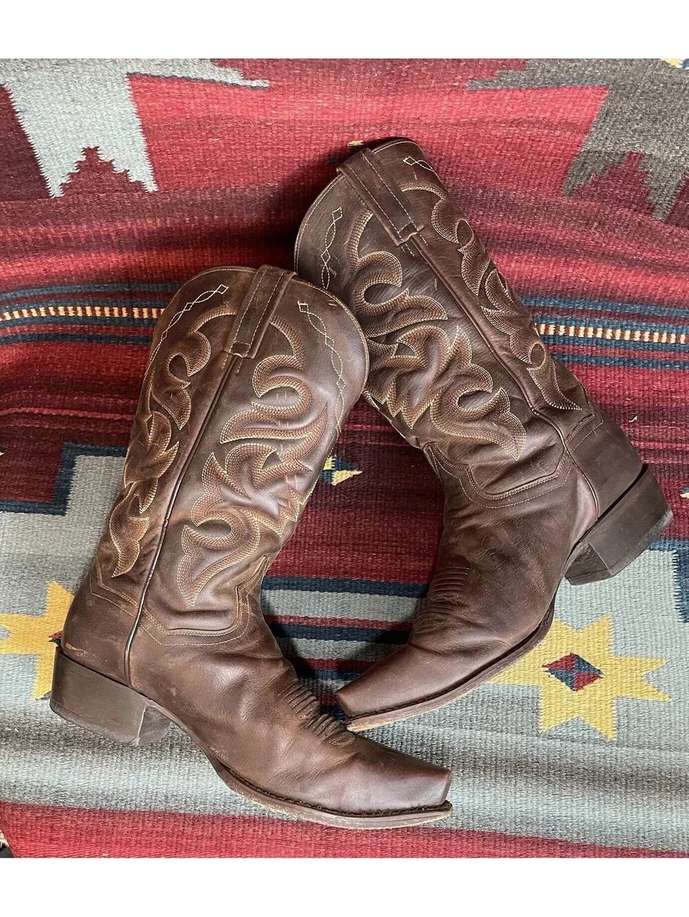 Dan post Brown Leather Snip Toe Boots Men’s Size 10 EW